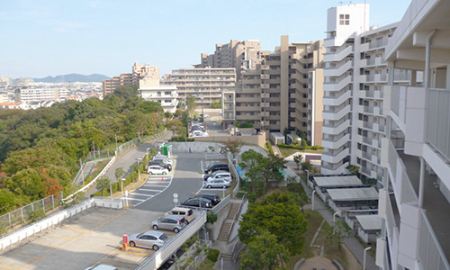 北川の駐車場