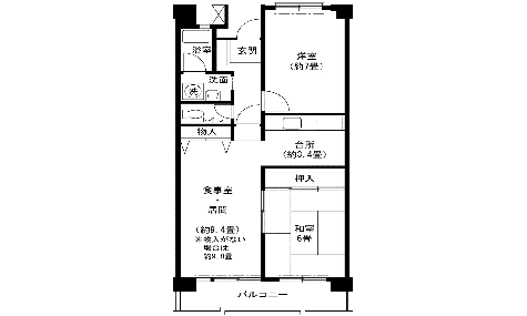 2LDK-アの間取り