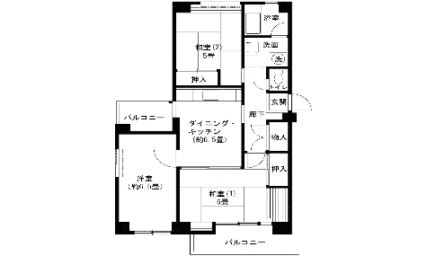 3DK-ウの間取り