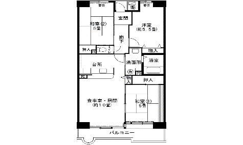 3LDK-イの間取り