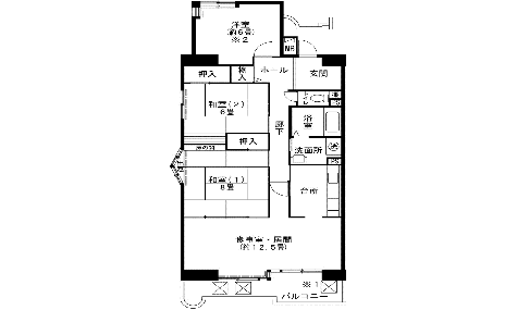 3LDK=オの間取り