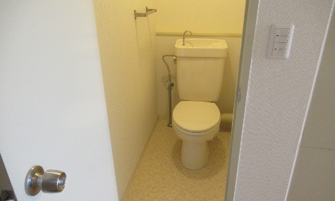 1DK部分のトイレ