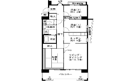 3LDK-エの間取り