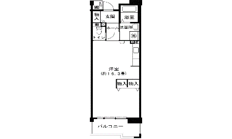 1R-マの間取り