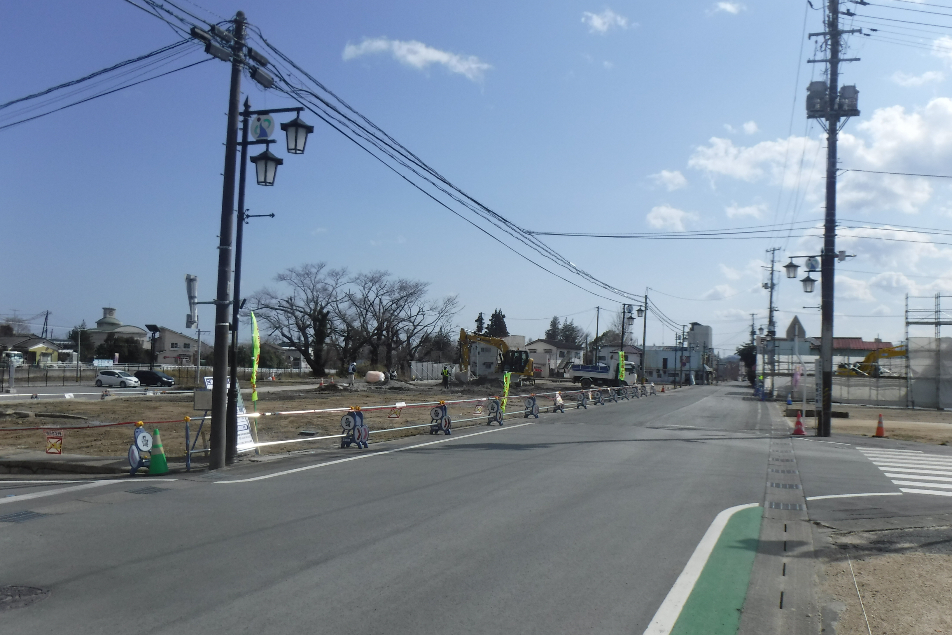 復興を遂げたJR常磐線大野駅前の様子.JPG