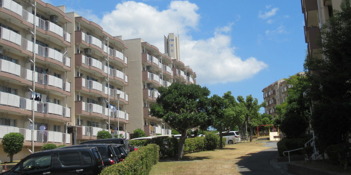 落合団地外観