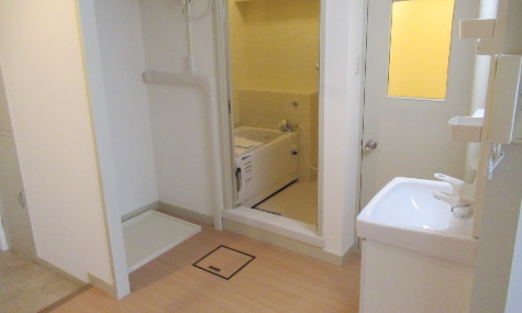 2DK洗面脱衣場